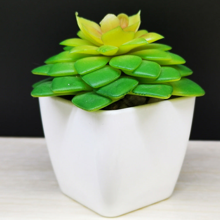 Artificial Succulent Plastic Plant Mini Potted Desktop Decoration